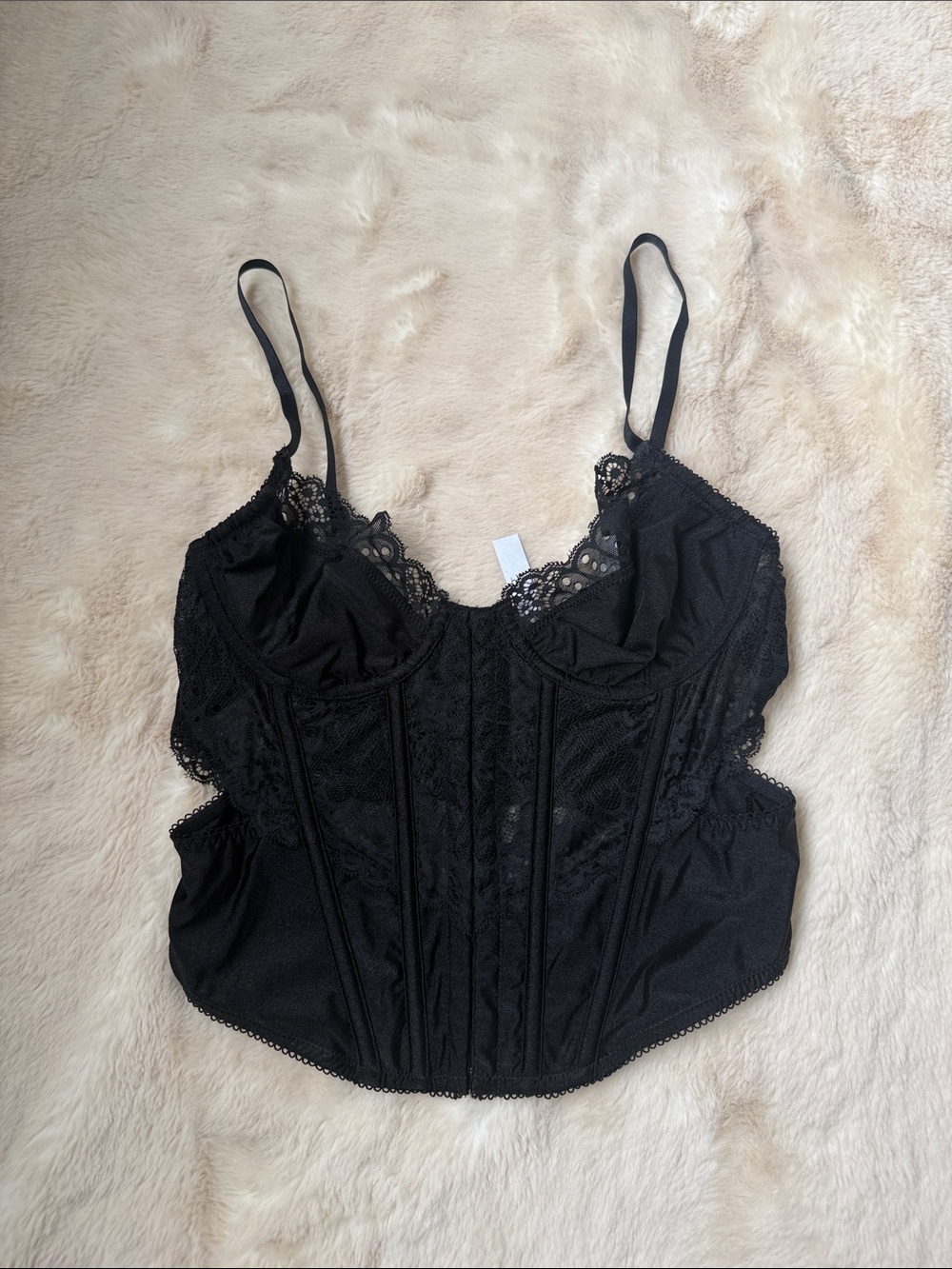 Urban Outfitters Out From Under Lace Corset - Black